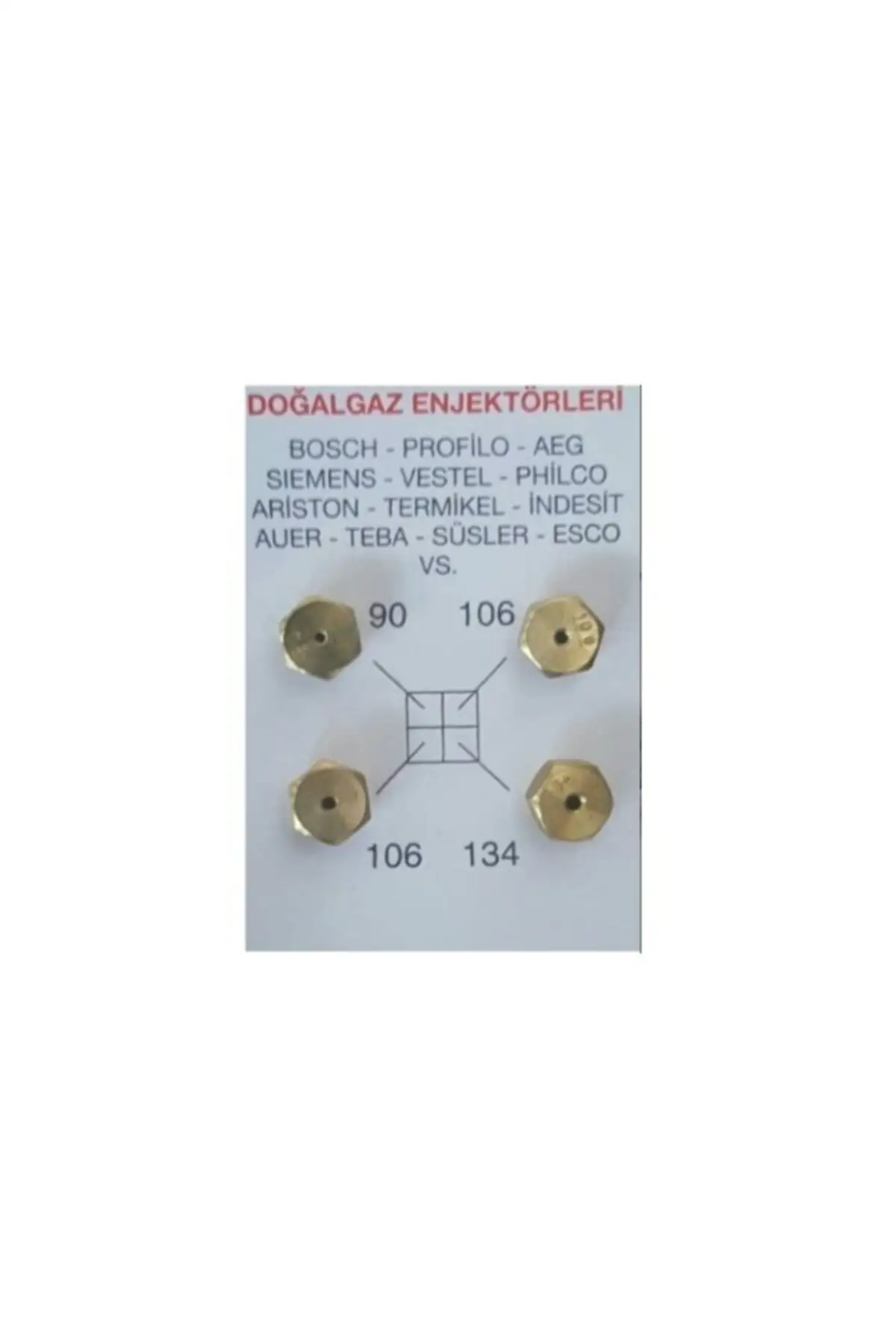 

MHK Parts 10 Pcs Natural Gas Cooktop Nozzle Injector Team Of 7