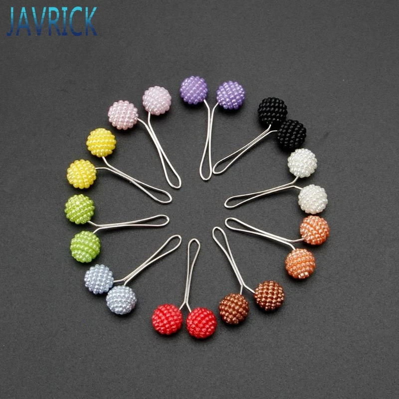 12 шт. мусульманский хиджаб шарф безопасности булавки зажимы жемчуг брошь из