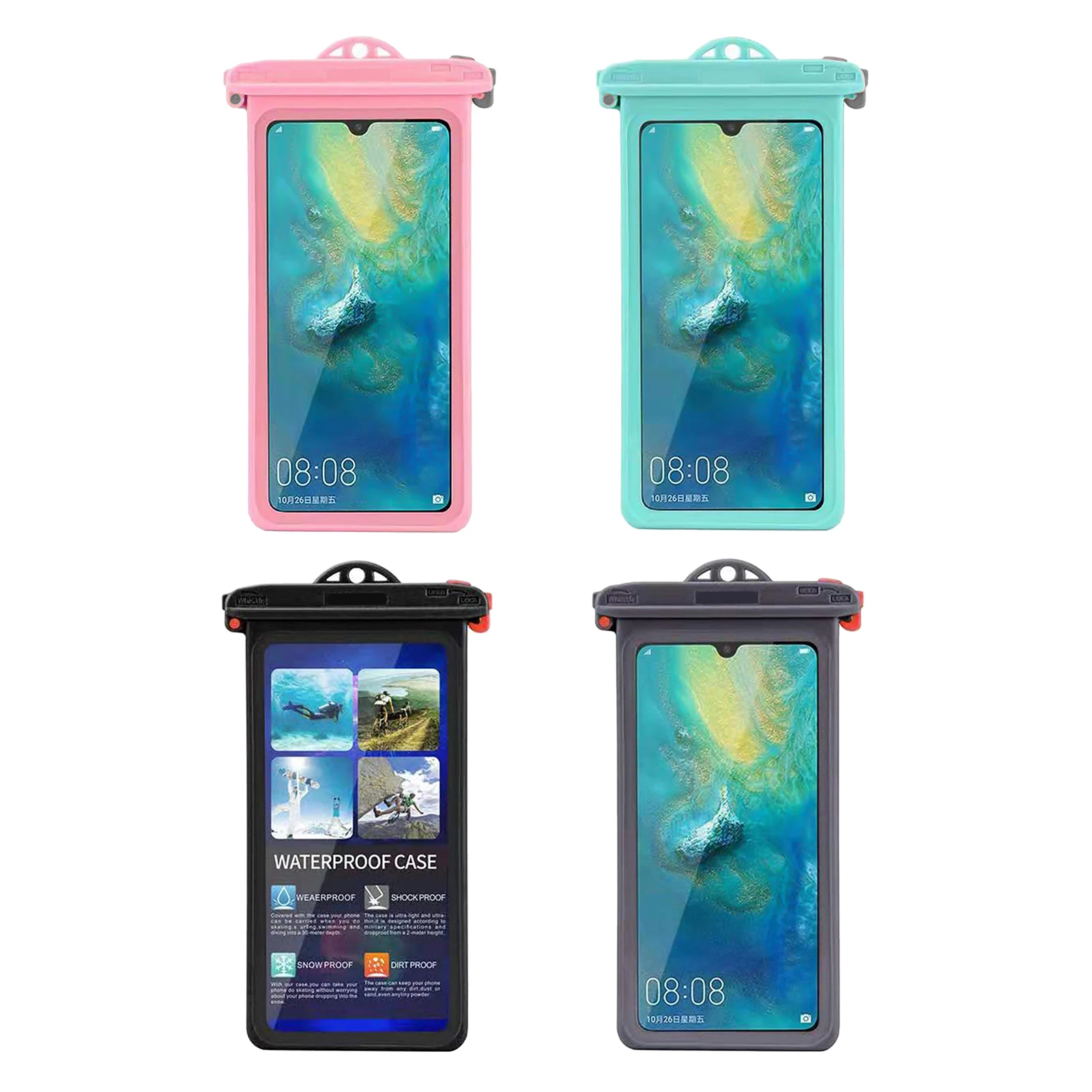

Waterproof Pouch Diving Swimming Underwater Dry Bag Case For Phones
