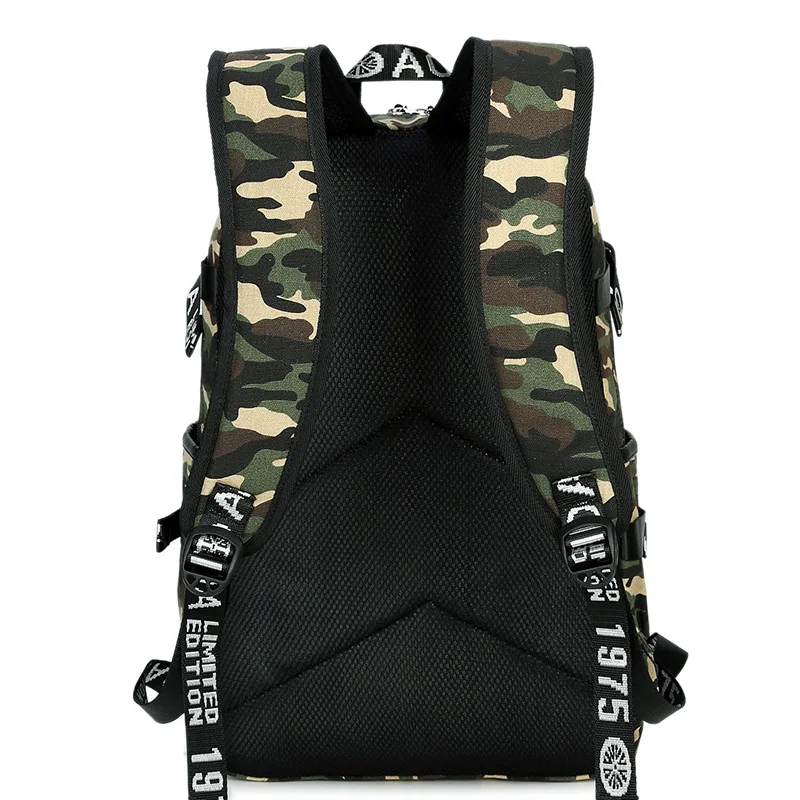 Мужской рюкзак для ноутбука камуфляжные школьные ранцы подростков большие