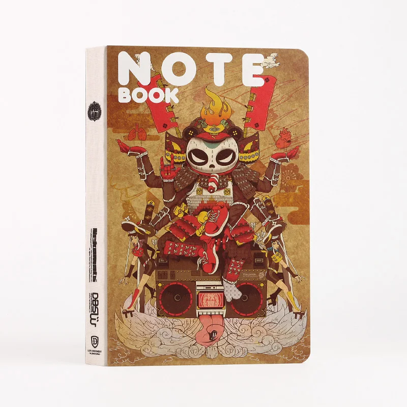 Крутая японская мода твердый переплет B5 толстый Sketchbook 256P дружественный к гель