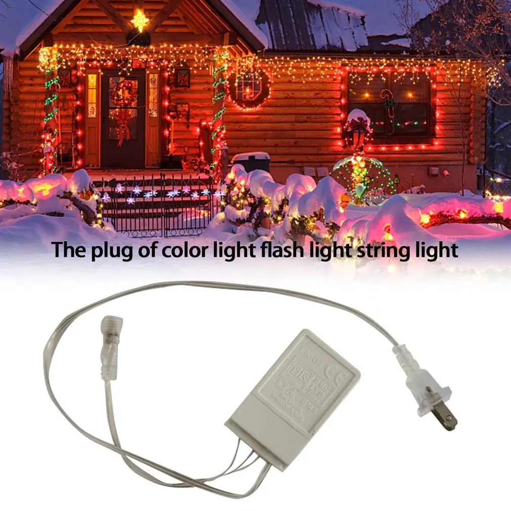 

Led Light Flashing Light Holiday Christmas Curtain Light Fashion Color Icicle Light Home Decoration Extension Cord