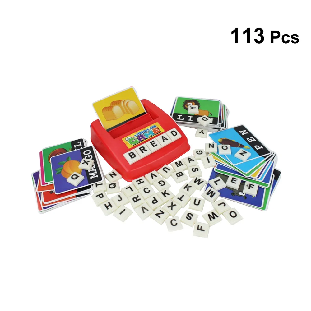 

1 Set Alphabet Letters Literacy Fun Game Early Childhood Educational Toys Learning Machines for Kids Children (1pc Red Mach
