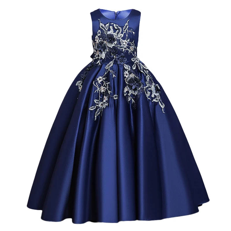 Платье принцессы для девочек с вышивкой длинное вечервечерние платье детское