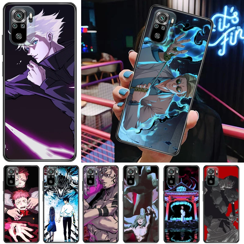 

Jujutsu Kaisen Satoru Gojo Sukuna Fushiguro Megumi Yuji Itadori Phone Case For Xiaomi Redmi Note 10T 5G 10S 10X 10 Funda Cases