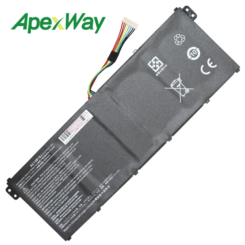 11 4 V AC14B18J AC14B13J Новый аккумулятор для ноутбука Acer Aspire ES1-511 ES1-512 V3-111P 311 TravelMate B115 B116