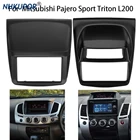 2 Din радиорамка для Mitsubishi L200 Triton Pajero Sport Challenger Dash Kit Fascia центральная консоль держатель рама Лицевая панель