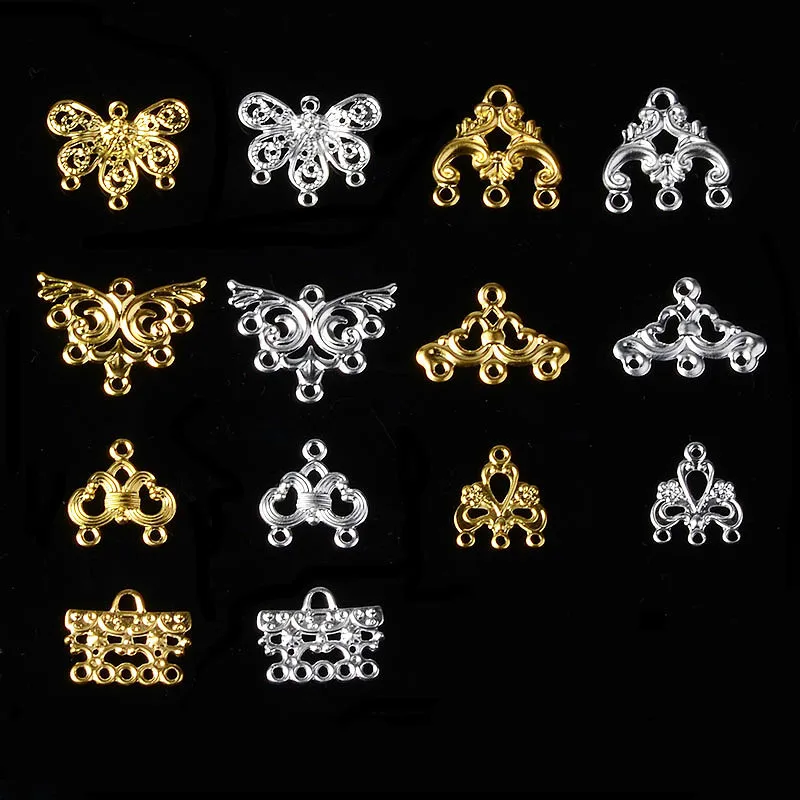 10 шт./лот винтажные геометрические металлические подвески сделай сам фурнитура