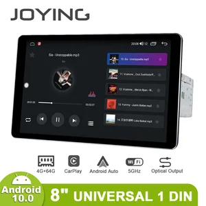 Универсальная магнитола JOYING, 1 Din, Android 10, магнитола, стереосистема, мультимедийный плеер, кассета, магнитофон, 1280*800 рулевое колесо