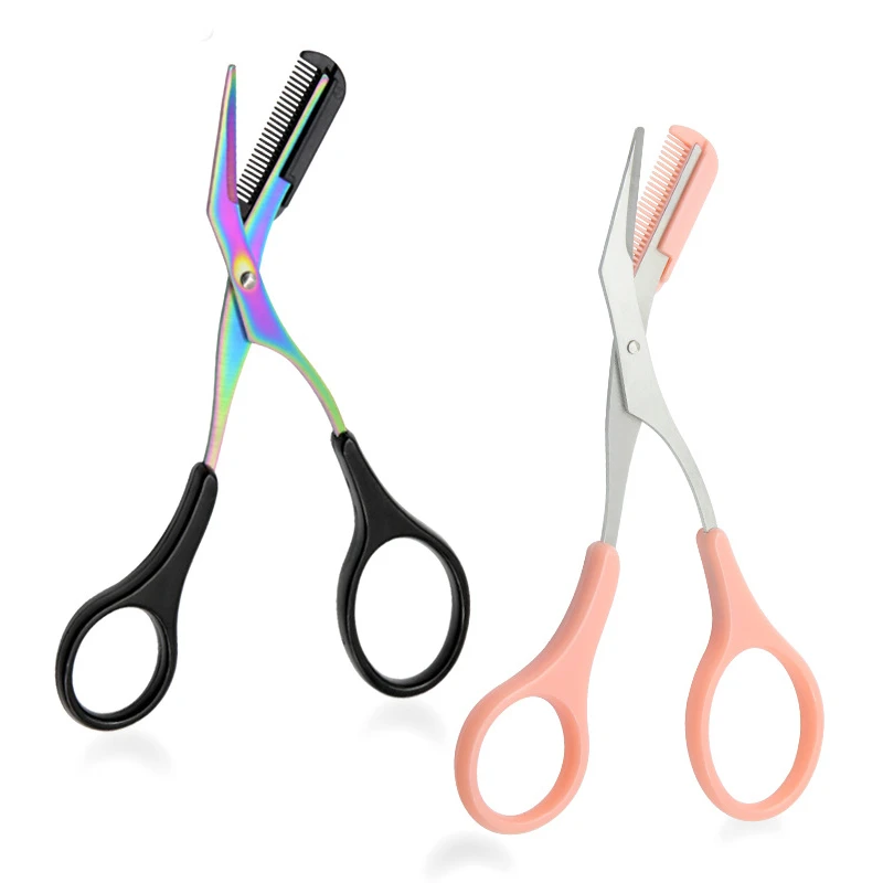 Ножницы для стрижки бровей с расческой Свадебные съемный ресниц Заколки волос