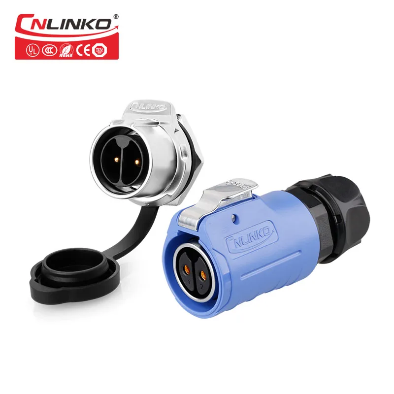 Cnlinko LP20 2 контактный безопасный авиационный круговой пластиковый разъем IP67