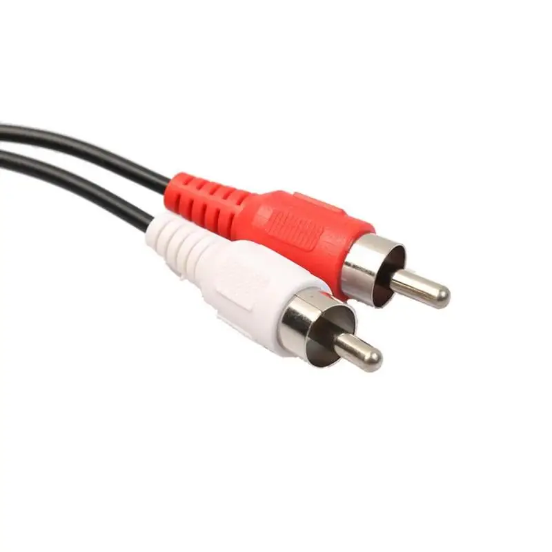 

3.5mm Stereo Female To 2 Male RCA Jack Adapter Aux Splitter Y Audio Cable G1C4