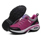 Женские походные туфли с воздушной подушкой, дышащие АМОРТИЗИРУЮЩИЕ НЕСКОЛЬЗЯЩИЕ кроссовки с толстой подошвой, Спортивная повседневная прогулочная обувь