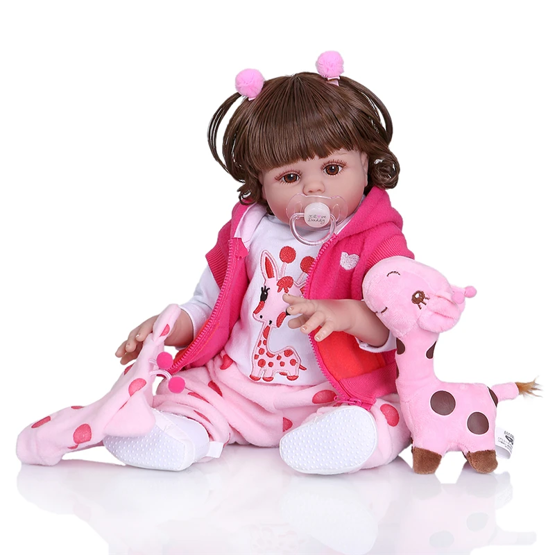 NPK Reborn Baby Doll розовый принцесса девочка полный винил 18 дюймов реалистичные