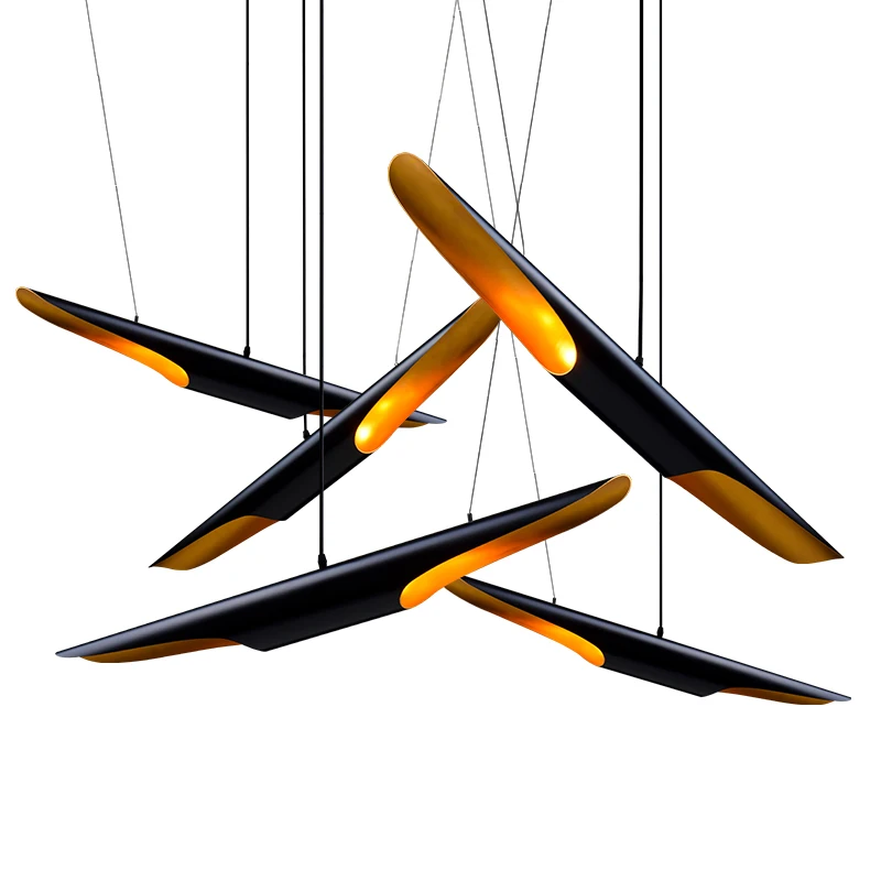 

Replica Delightfull Coltrane decorative industrial pendant Lamp loft black+Gold fashion restaurant hanging lighting luminaires