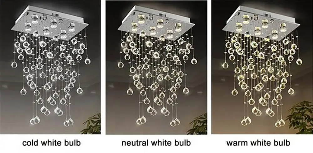 Хрустальная люстра для прихожей L50 * W30 H80cm Современная прямоугольная потолочная
