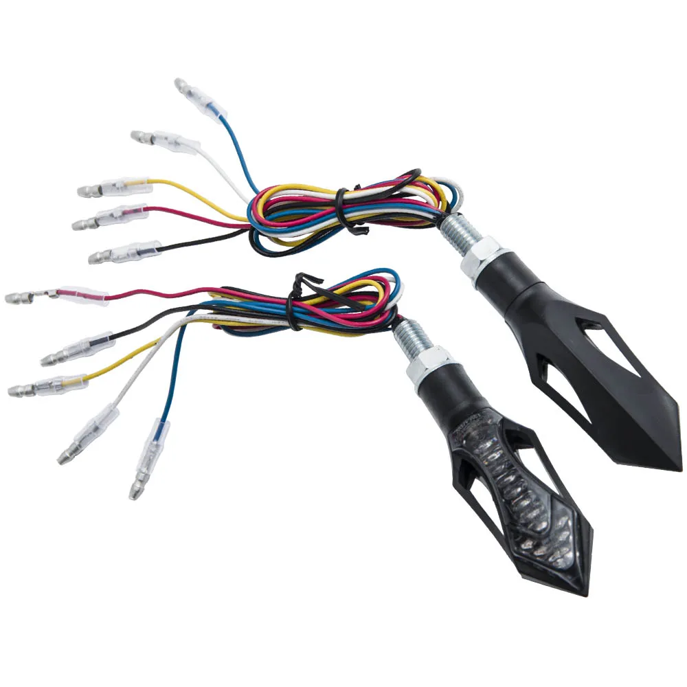 

MAXPEEDINGRODS 2 шт. 3-в-1 светодиодный сигнал поворота 12 в задний фонарь стоп-Светильник w/дымчато-серое стекло для мотоцикла/квадроцикла