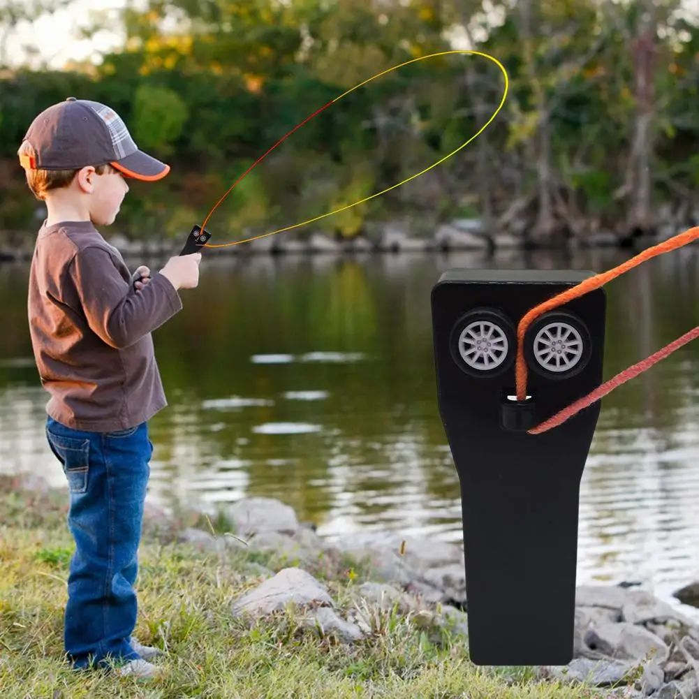 Rope Launcher Propeller Zip String Push Thruster Controller Cord Shooter Cool Kid Gift Props Handheld Electric Toys Tiktok |