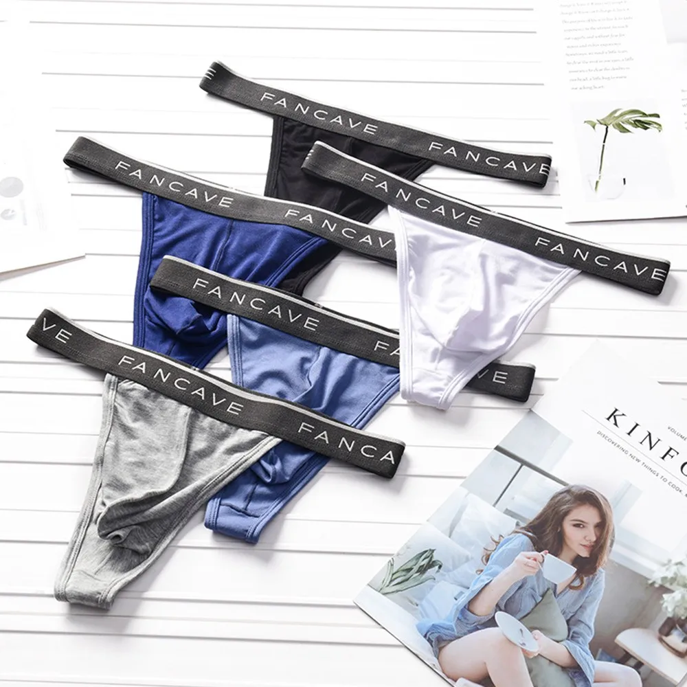 Трусы Т-образной формы трусики из модала удобные стринги мужские трусы