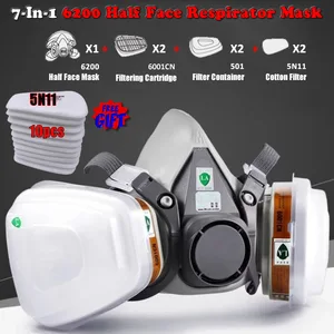 Респиратор для защиты от пыли и газа, 7 в 1, 6200 дюйма