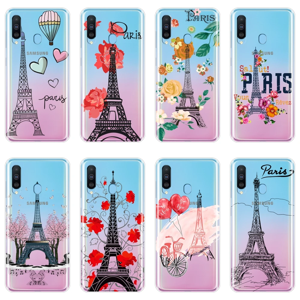 Силиконовый чехол с изображением Эйфелевой башни Парижа для Samsung Galaxy M40 M30 M20 M10