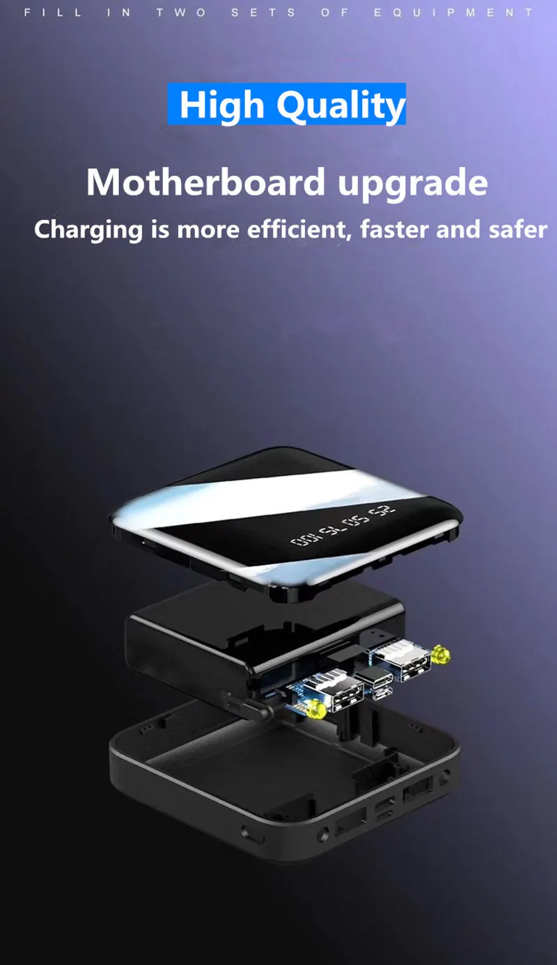 Mi ni 30000mAh power Bank портативное зарядное устройство 30000 тонкий повербанк внешний аккумулятор зарядное устройство для Xiaomi mi 9 iPhone