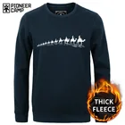 Пионерский лагерь новые осенне-зимние модные мужские толстовки повседневная хлопковая толстовка утепленный флис мужский пуловер спортивный костюм мужская толстовка с округлым вырезом