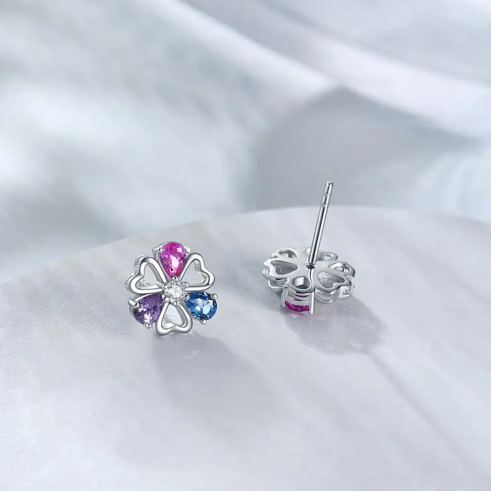 Серьги E из настоящего серебра 925 пробы для женщин серьги цветные модные