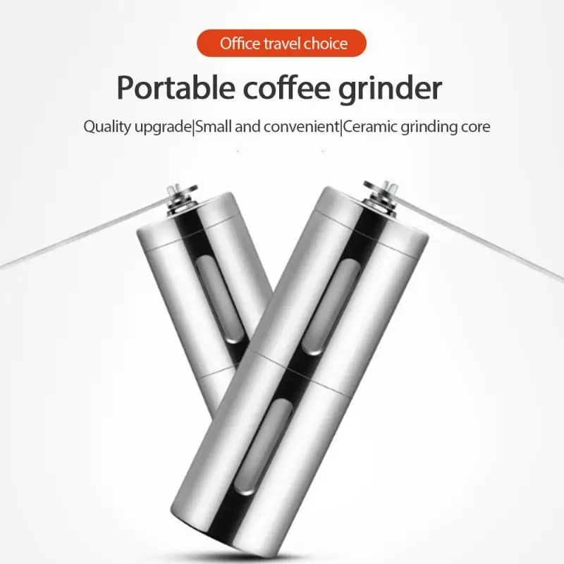 

Coffee Grinder Mini Stainless Steel Hand Manual Handmade Coffee Bean Burr Grinders Mill Kitchen Tool Grinders Kitchen Coffeeware