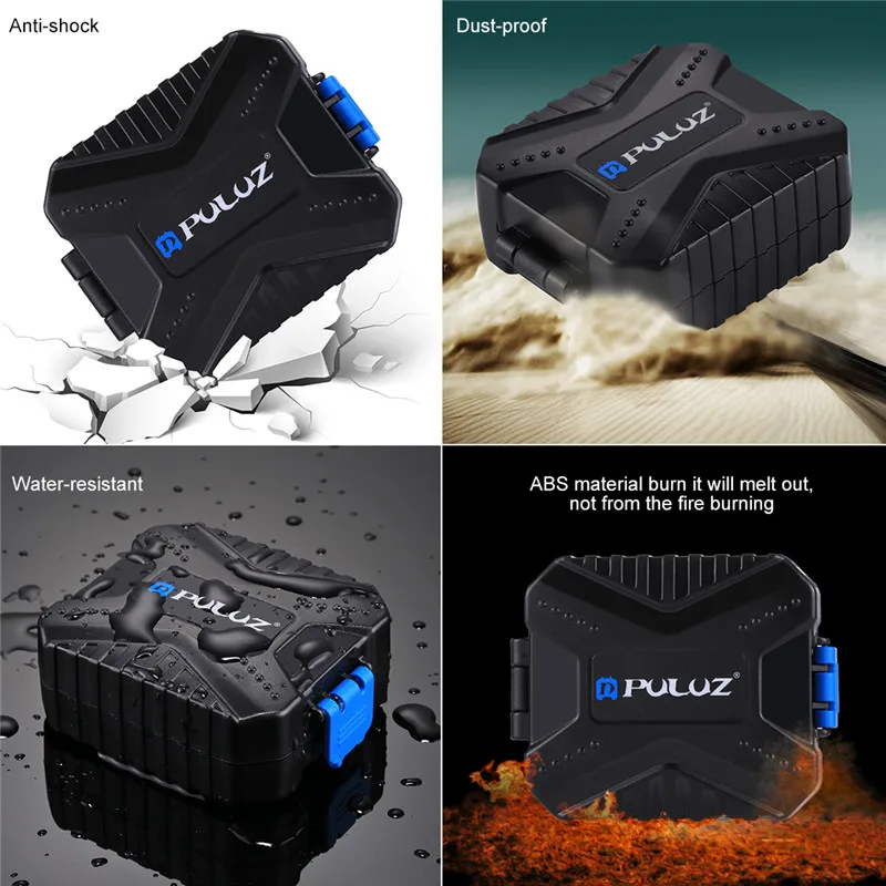 WaterProof 11 in 1 Memory Card Case for 3SIM + 2XQD 2CF 2TF 2SD Storage Box SIM XQD CF TF SD Cards | Электроника