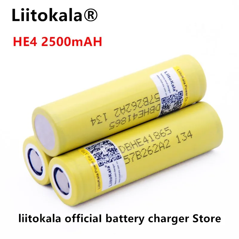 Liitokala для LG HE4 18650 перезаряжаемая литий-ионная батарея 3,6 в 2500 мАч может поддерживать, максимум 20a, 35A и разгрузка сигарет