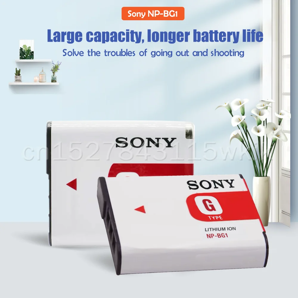 Аккумулятор для камеры Sony NP-BG1 NP BG1 NPBG1 FG1 DSC W120 W125 W130 W150 W170 W200 H50 H10 H20 W210 W220 W230 W290 T20 T100