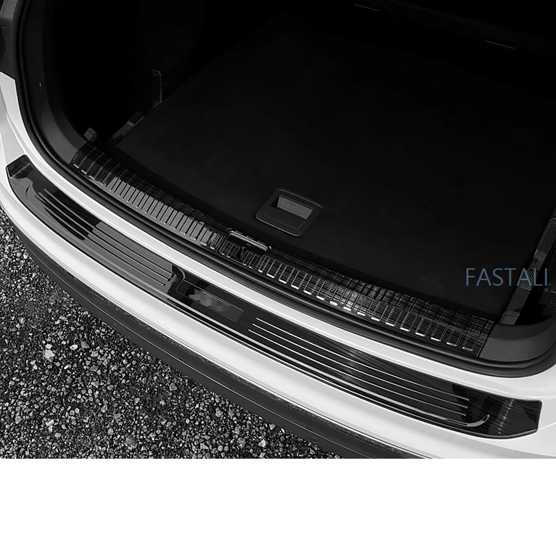 Для Tiguan второго поколения 2017 2018 протектор заднего бампера из нержавеющей стали