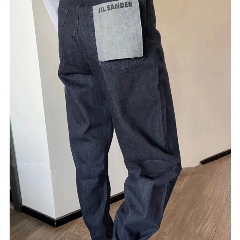 

Демисезонные мужские и женские роскошные брендовые Дизайнерские Темно-синие джинсы с надписью Trip мужские повседневные джинсовые брюки ...