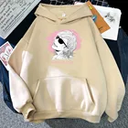 Толстовка большого размера для женщин и мальчиков, корейские топы с надписью Love, толстовка с рисунком аниме, пуловер в стиле комиксов, модная уличная одежда, новинка 2021