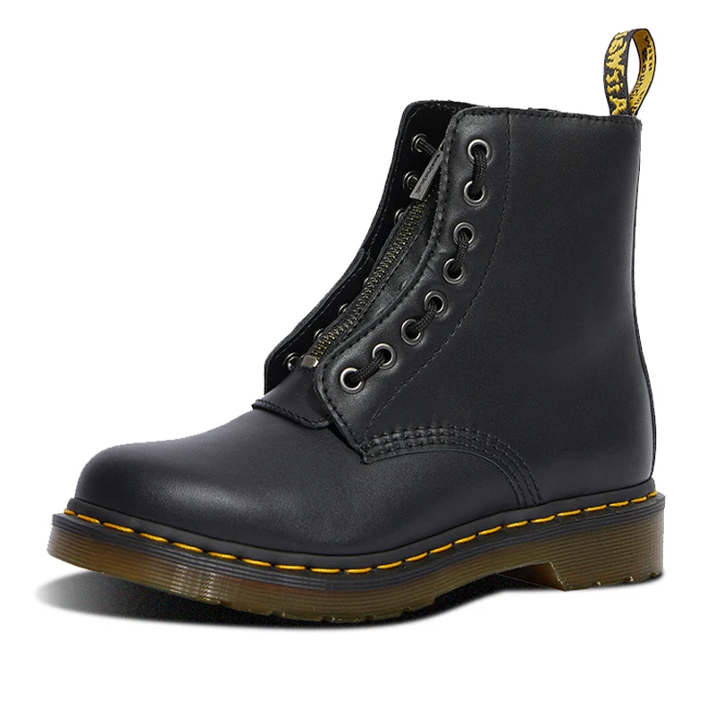 

Martin Boots For Women Ladies Genuine Leather Ankle Boots Shoes Winter Fur Lining Boots Female Motorcycle Shoes Women