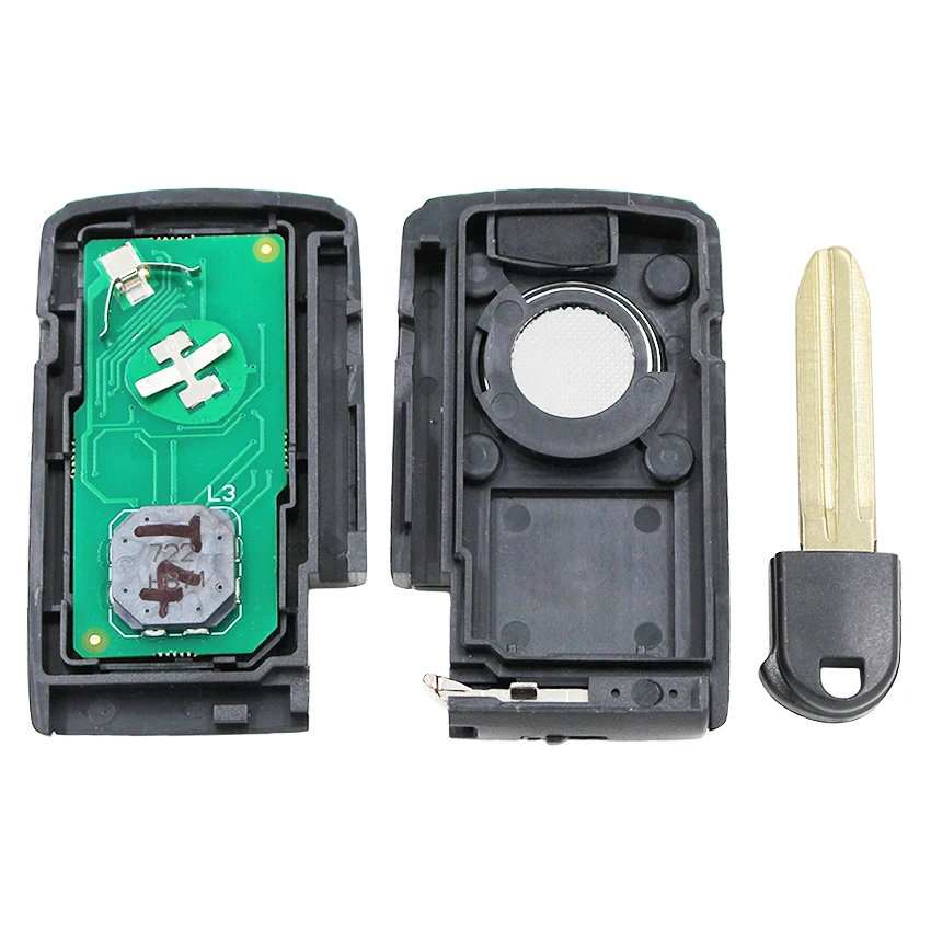 Умный 2 кнопочный дистанционный ключ KEYECU ASK 433 МГц для Toyota Prius 2004 2009 идентификатор