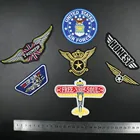 Тактический боевой значок для боевого духа в стиле ВВС, Военный Патч для авиатора, одежда для рукоделия, наклейка в полоску из железа на армейском стиле