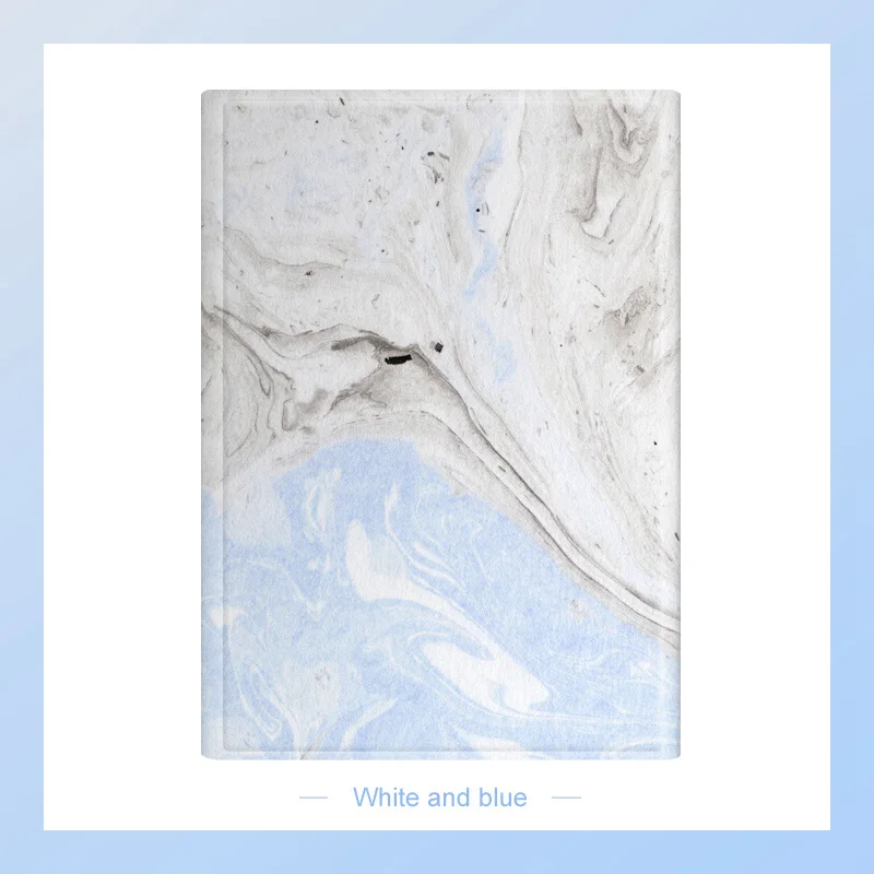 White and blue Беспроводная Bluetooth клавиатура Мини мраморная PU клавиатура чехол для iPad Air 2 Mini 1 2 3 4 5 9,7 Pro 10,5 11 дюймов - Цвет: White and blue
