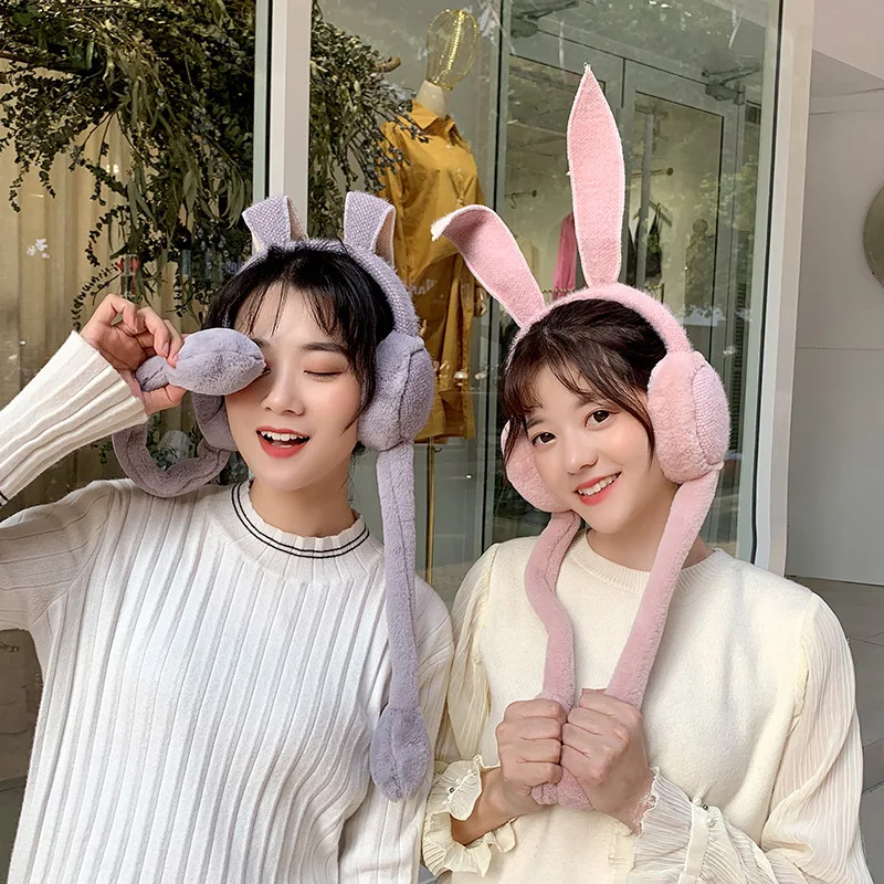 Зимние новые теплые наушники из Южной Кореи Детские Мультяшные милые плюшевые
