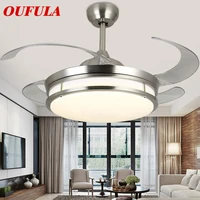 86light modern ceiling fan lights lamps with invisible fan blade remote control decorative for home living room bedroom