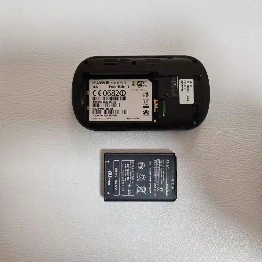 Разблокированный 3G WIFI роутер HUAWEI E587 мобильный Hotspot Карманный аккумулятор 2200 мАч