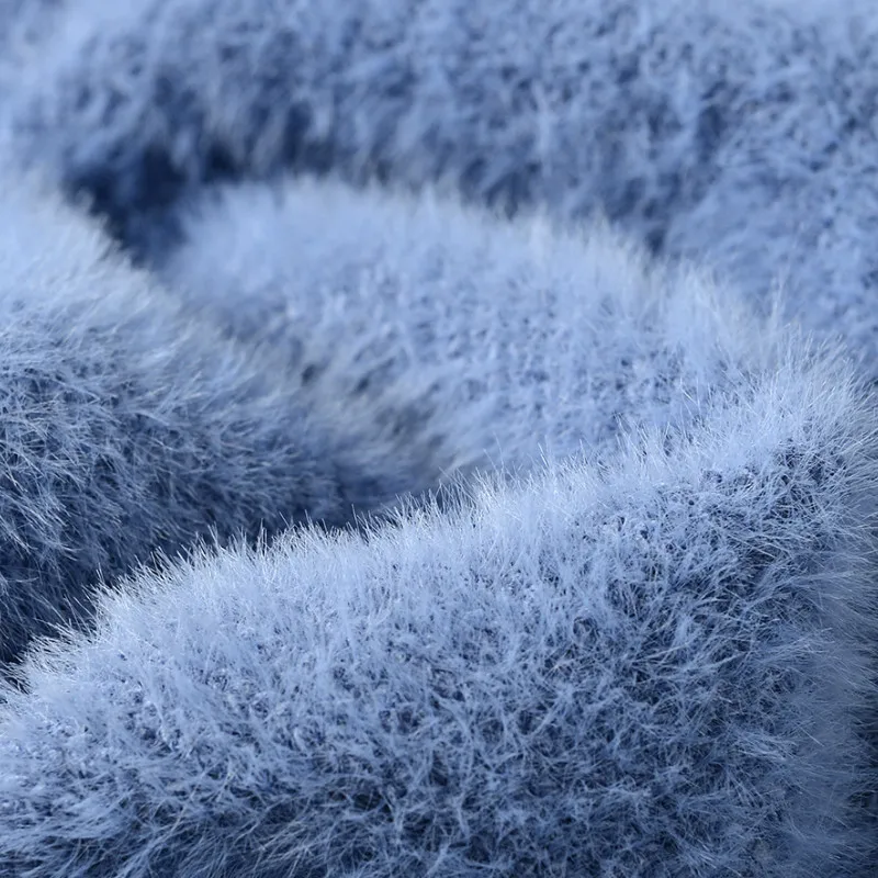 

Women Casual Sweater High-quality Lace V-neck Coat Top Fashion Turtleneck Long Sleeve Knit Sweaters for Women