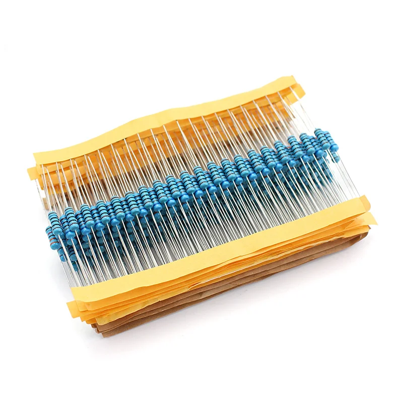 

300pcs Resistor Kit 1/2W 1% 30values X 10pcs Metal Film Resistance 0.1~750 ohm 1K-820K ohm 0.5W Assorted Set