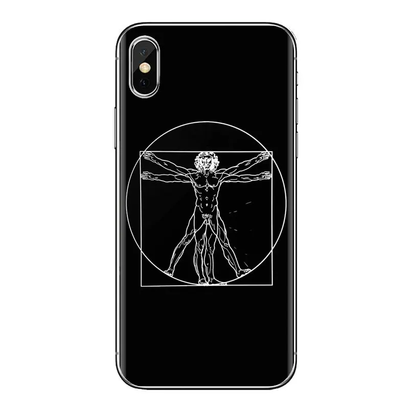 For iPhone XS Max XR X 4 4S 5 5S 5C SE 6 6S 7 8 Plus Samsung Galaxy J1 J3 J5 J7 A3 A5 Italy leonardo da vinci art TPU Shell Case |