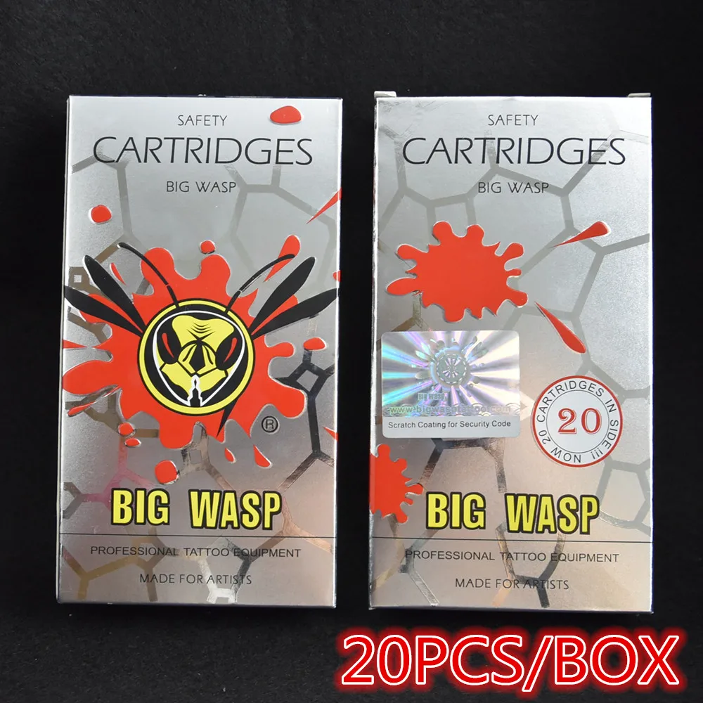 BIG WASP Gray Evolved Cartridges Tattoo Needle - Round Shaders 3/5/7/9/11/13/14/15RS | Красота и здоровье