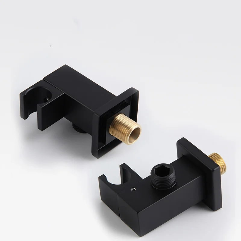 Черный/хромированный крючок для ручного душа сиденье твердая латунь G1/2 дюйма с