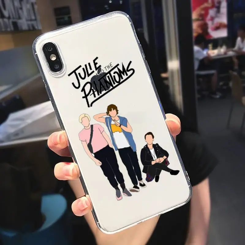 

American TV Julie and the Phantoms Phone Case Transparent for iPhone 6 7 8 11 12 s mini pro X XS XR MAX Plus