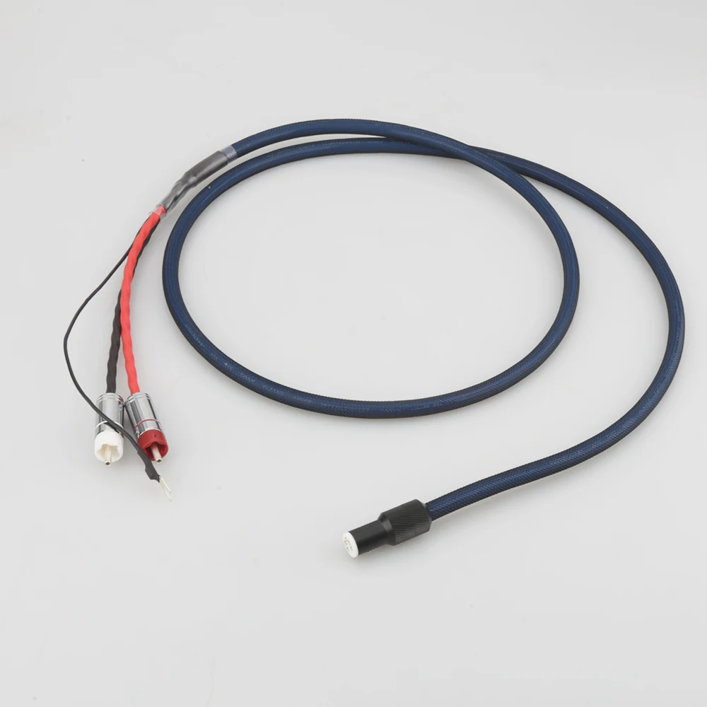 Audiocrast OFC посеребренный с экранирующим RCA 5 pin DIN XLR U spade plug Аудио Phono кабель тонарма