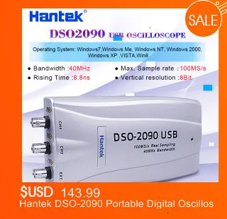 Hantek Осциллограф зажим тока CC-650 AC/DC осциллограф ток зонд 400 Гц полоса пропускания 20 мА~ 650а с BNC разъем